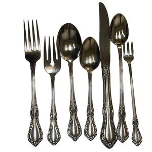 7 Piece ONEIDA MANSION HALL Stainless Flatware 1 Place Setting